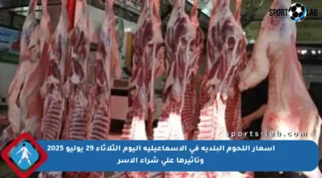 أسعار اللحوم البلدية في الإسماعيلية اليوم الثلاثاء 29 يوليو 2025 وتأثيرها على شراء الأسر